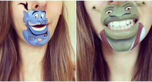 Cómo pintarse los labios como personajes de dibujos animados