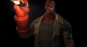 Hellboy contra La Liga de la Justicia en Injustice 2 
