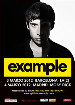 Example ofrecerá dos conciertos en España en marzo de 2012