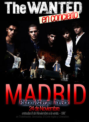 The Wanted actuarán en Madrid el próximo 24 de noviembre